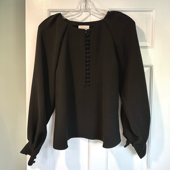 Sezane Amy blouse in black - Picture 3 of 6